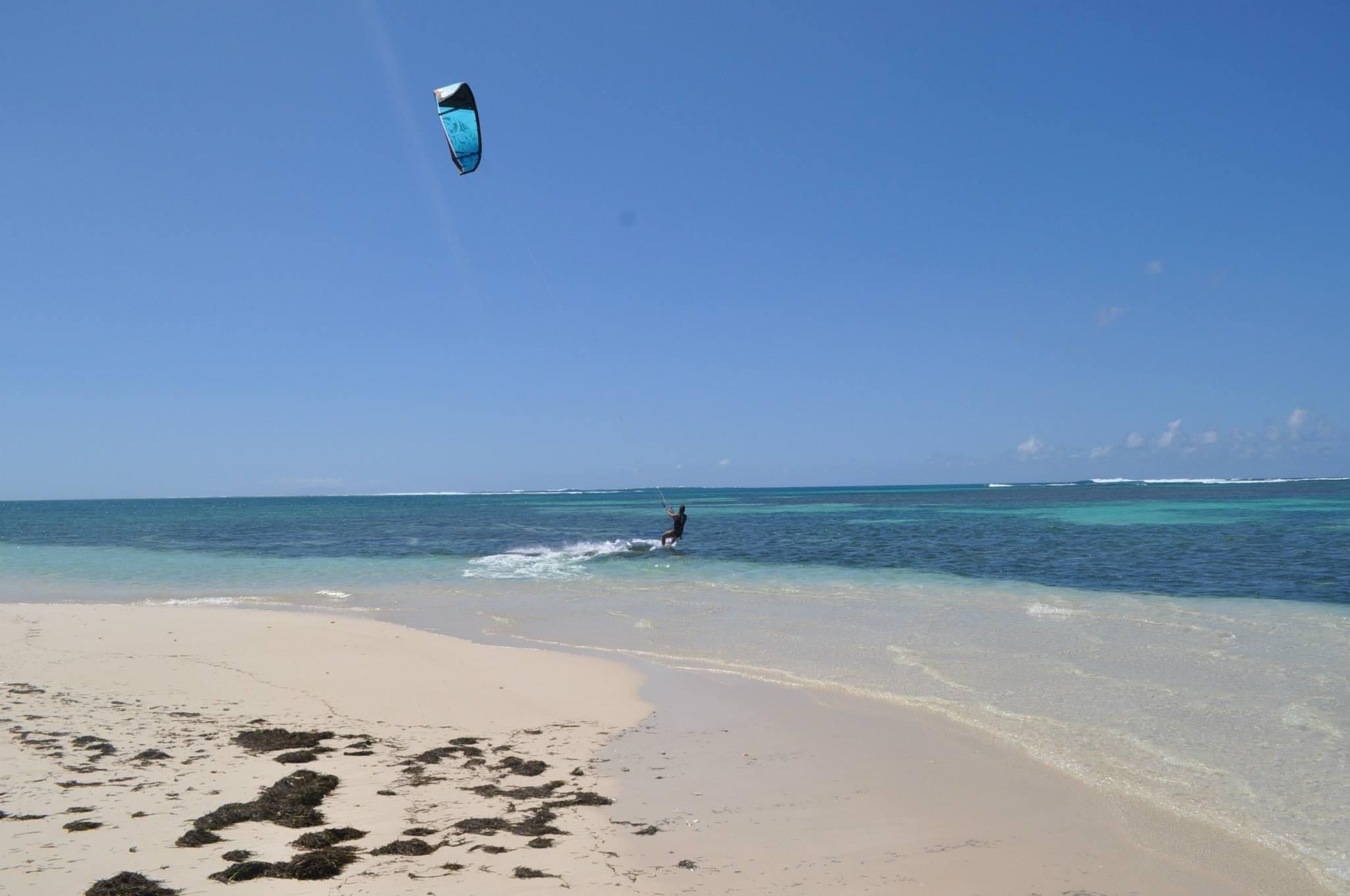 kitesurf plage des salines guadeloupe