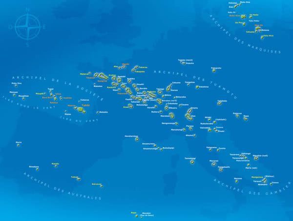 polynesie carte - Image