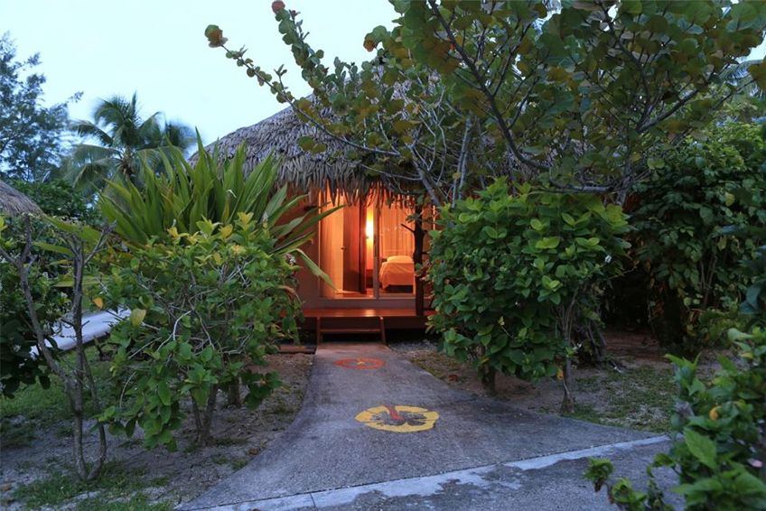 bungalow d'une pension de famille en Polynsie