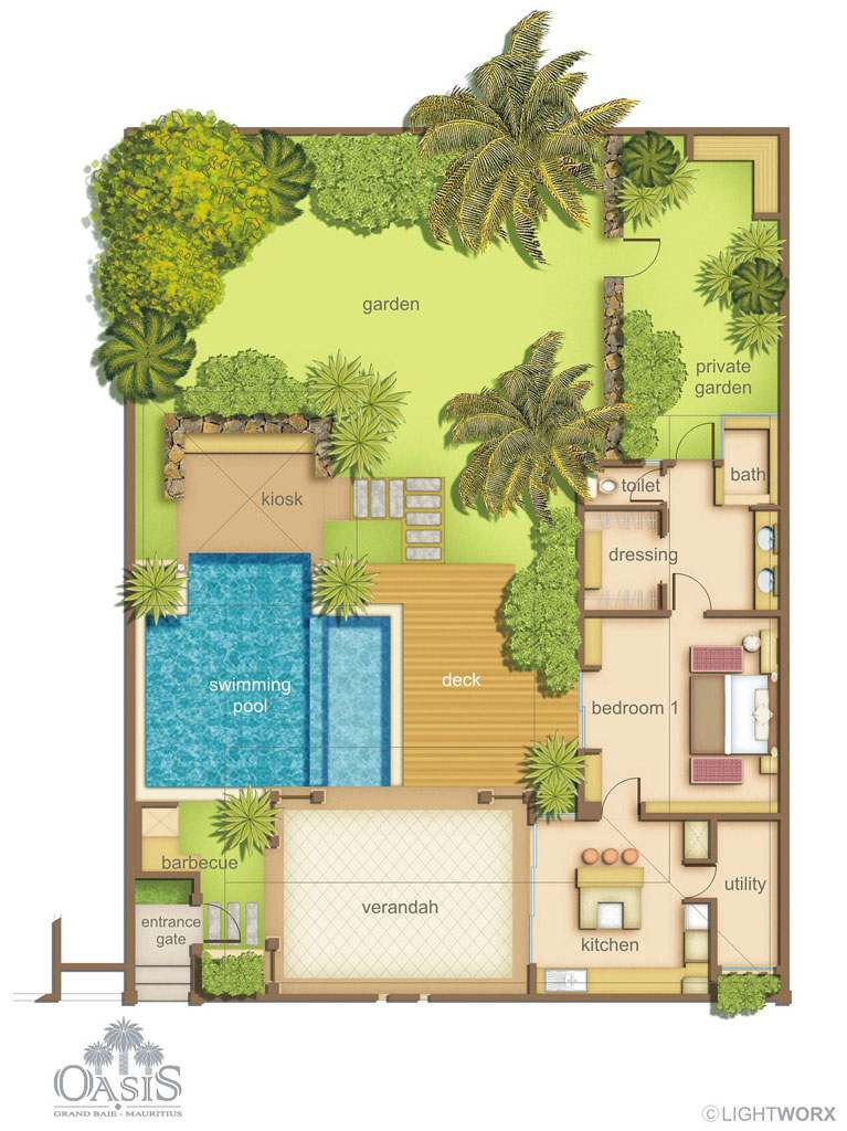 plan de maison ile maurice