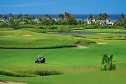 Jouer au Golf dans l'Ocan Indien