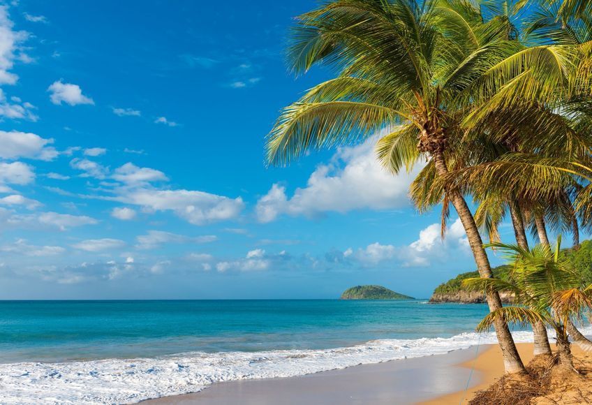 la plage de la perle en guadeloupe