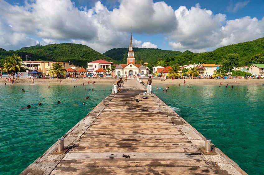 anse d'arlet vue eglise martinique