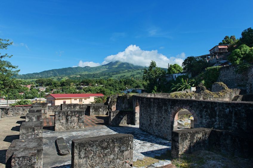 ruines saint pierre en martinique