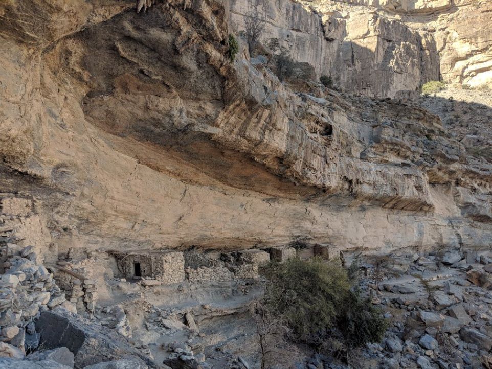 anciens villages dans le canyon de Jebel Shams  Oman