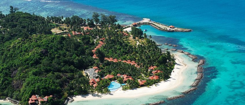 village de sainte anne  praslin aux seychelles