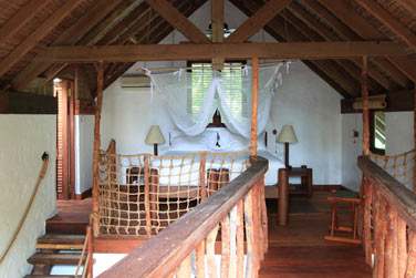La chambre  l'tage de votre Villa Crusoe