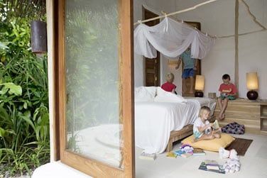 La chambre enfant de la Soneva Fushi Villa Suite Deluxe avec piscine