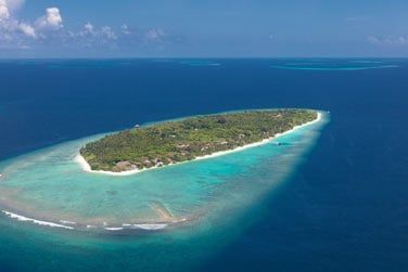 Situ sur l'le-htel prive Kunfunadhoo
