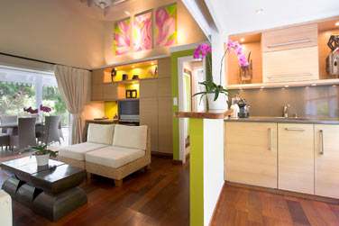 Le coin cuisine de la Garden House