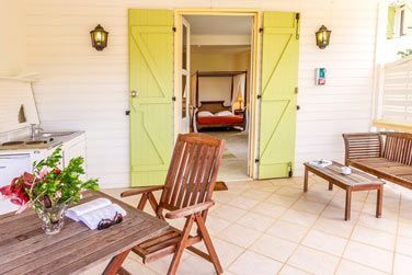 L'espace extrieur des cottages