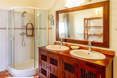 La salle de bain des Villas