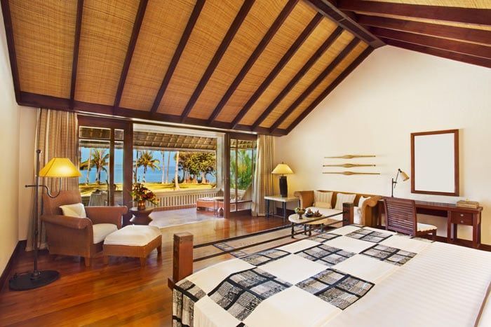 Intérieur de la chambre du Pavillon de luxe vue océan... Vous serez à quelques pas seulement de la mer ! Intérieur de la chambre du Pavillon de luxe vue océan... Vous serez à quelques pas seulement de la mer !