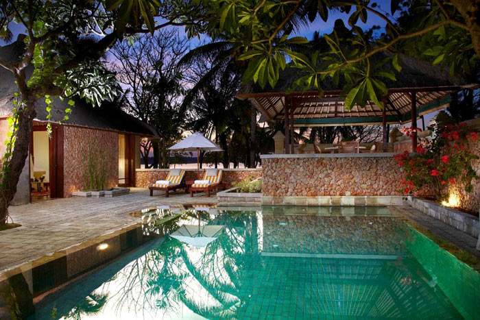 La piscine privée de la Luxury Villa vue océan. La piscine privée de la Luxury Villa vue océan.