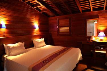 La dcoration des chambres de l'htel Le Jardin Malanga