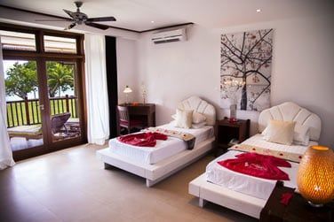 La chambre Deluxe  la dcoration asiatique