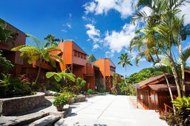 L'htel Ladera est un vritable boutique hotel construit sur la faon 'd'un colodge'