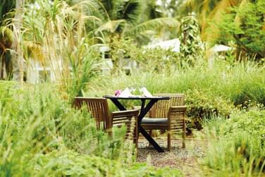 Djeunez dans les jardins verdoyants du LUX* Saint Gilles !