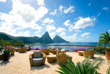 Depuis la terrasse tout en haut du site de l'htel