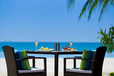 Au restaurant Turquoise, dgustez des grillades face  la mer. Une cuisine prpare devant vous