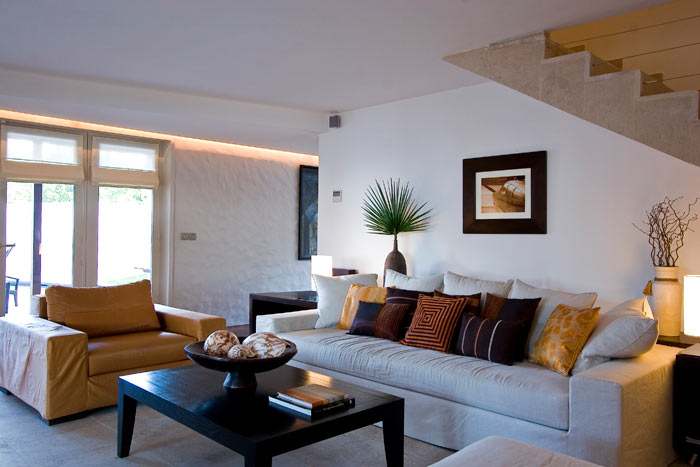Le salon de la Suite Frangipani