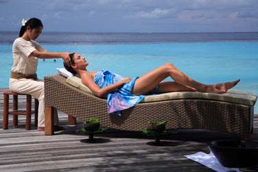 Massage en plein air au bord de l'eau...