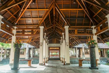 Hall aux dcors typiques mauriciens