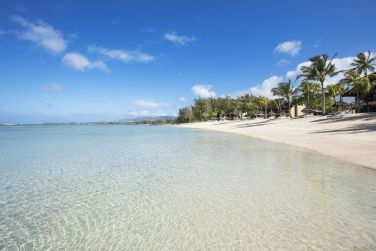 Plage paradisiaque  perte de vue de l'le maurice