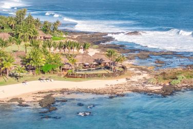Vue arienne paradisiaque du Shanti de quoi merveiller petits et grands