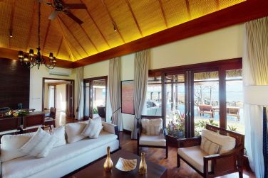 Magnifique salon luxueux de la Shanta Villa