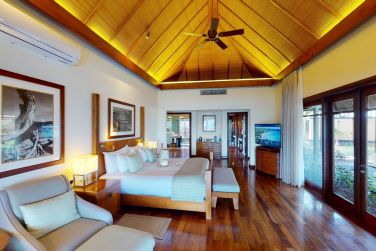 Chambre principale de la Shanti Villa