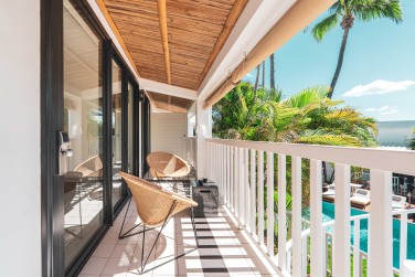 La terrasse de la chambre Pivilge