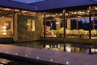 Le restaurant ZEZ  flanc de colline avec vue imprenable