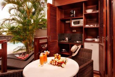 La terrasse du Bungalow Guetali