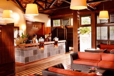 Le dcor authentique de la rception de l'htel