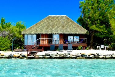 Sunrise Bungalow with Huahine Island View