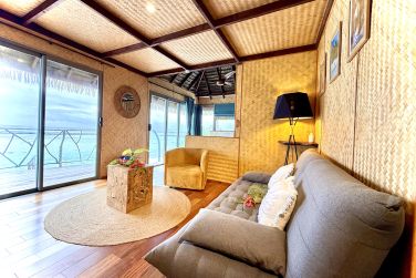 Sunrise Bungalow with Huahine Island View