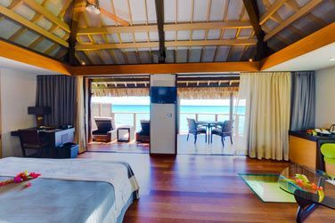 Avec une vue  couper le souffle sur le lagon !