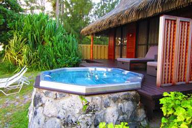 Voici le Bungalow plage avec jacuzzi