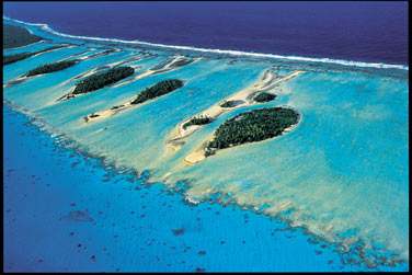 L'atoll de Rangiroa dans les Tuamotu