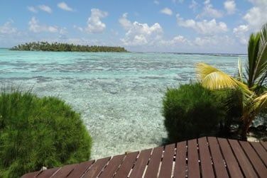Vue panoramique sur l'le de Bora Bora !