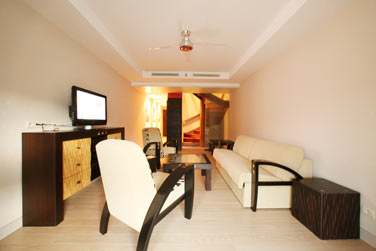 Le coin salon du duplex