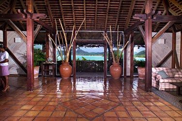 La rception au style coloniale typique