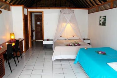 Dcoration des bungalows lagon