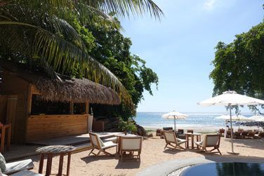 Le bar de la plage vous propose une slection de cocktails  base de rhum local