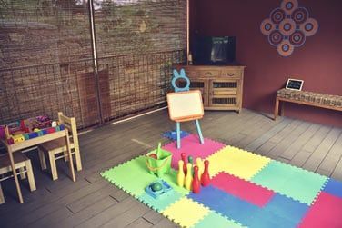 La salle de jeux pour divertir les plus petits