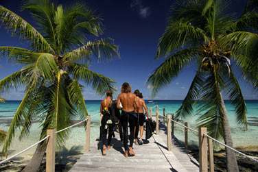 Mais .. il est temps de vous quiper ! Le moniteur vous attends pour vos plonges ..