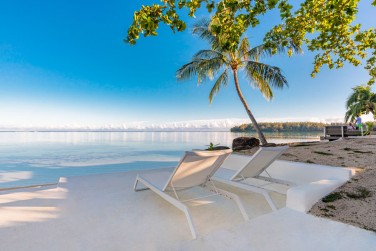 Moorea - Moorea Island Beach - Terrasse face � la mer