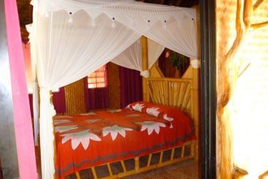 Les chambres et bungalows sont trs colors