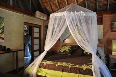 Ses superbes bungalows...